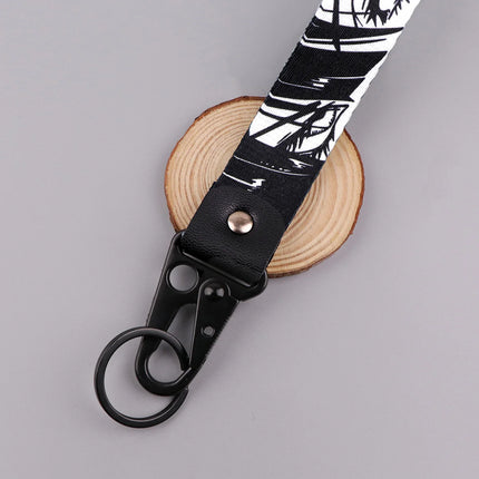 Anime Eye Eagle Beak Keychain Cartoon Character Wrist Lanyard Car Keyring Fashion Bag Accessory Manga Lover Collectible Gift