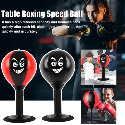 Desktop Punching Bag Stress Relief with Suction Cup for Office Table Counters Desk Boxing Punch Ball Funny Boxing Bag for Wall