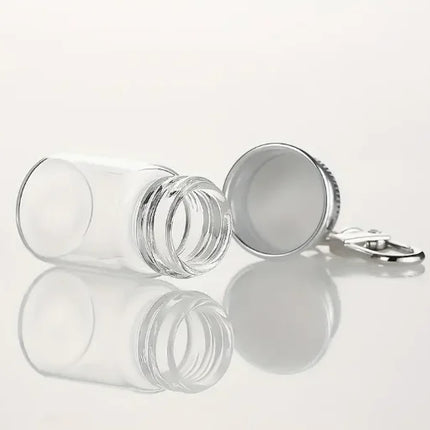 1-10Pcs Glass Wish Keychain Bottle for DIY Decoration Craft Couple Keychain Keyrings Funny Pendant Lanyard Keycord Jewelry Gift
