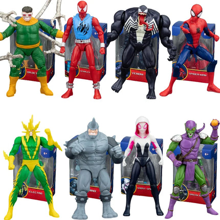 ZD Avengers Super Hero Iron Man Spiderman Gwen Action Figure Collectable Model Desktop Ornaments Toys Children Birthday Gifts