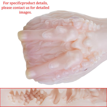 GEEBA Realistic Wolf Male Masturbator Sex Toy for Men Deep Throat Pocket Pussy Fantasy Beast Stroker Soft Silicone Adult Onahole