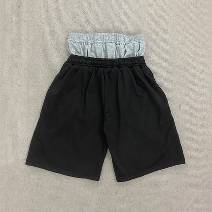 Summer Fashion Trend AK Printed Shorts Fake Two-Piece Double Waistband Casual Versatile Loose Five-Quarter Pants