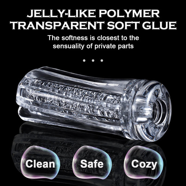 Male Masturbators Cup Vagina Vacuum Soft Pussy Endurance Exercise Masturbation Sex Toys Pocket Manual Masturb Cup for Men