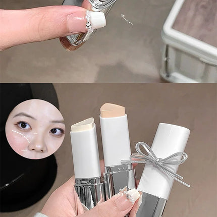 Lazy foundation stick, moisturizing and natural concealer makeup,matte makeup base,rare beauty,Keep makeup and sweat