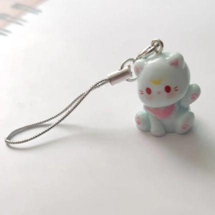 Fluffy Alpaca Elk Capybara Animal Keychains Resin Cartoon Lovely Funny Garlic Goose 3D Doll Pendant Bag Box Car Key Ring Jewelry