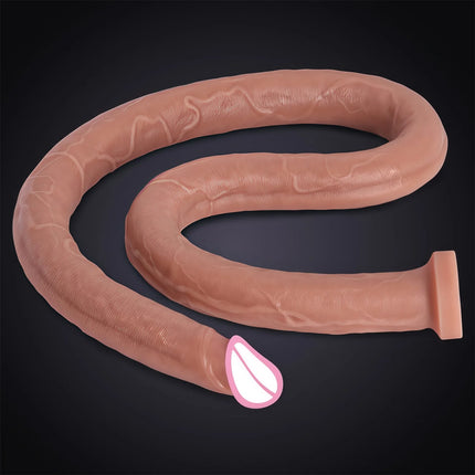 16.73 Inch Flesh Extra Long Dildo Women Realistic Sex Toys Soft Silicone Huge Dildo Strong Suction Cup Large Dildo for Women/Men