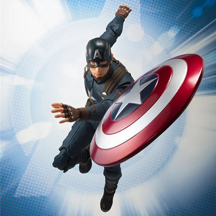 New 15cm Toys S.H.Figuarts Captain America Articulated Joints Collectible Marvel Avengers 2 Boxed Action Figure For Kids Gift
