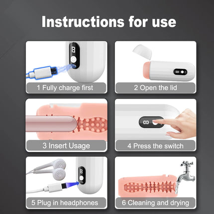 Automatic Male Masturbation Airplane Cup Vaginal Oral Penis Extension Ejaculation Exercise Adult Masturbation Sex Machine Toys