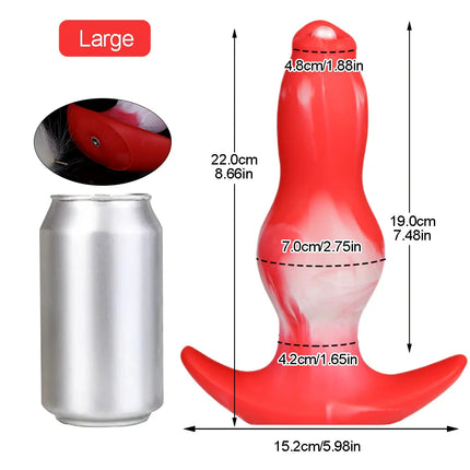 Anal Plug with Tail BDSM Adult Sex Game Cosplay 18+ Anal Dildo for Women Men Silicone Soft Butt Plug Gay Sex Toys for Party BDSM
