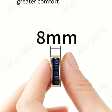 Call ID Reminder Smart Ring Display Screen and Touch,Tasbih Counter,Health Manager,5ATM Waterproof Multiple Sport Mode Men Women