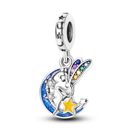 Charm Silver 925 Beads Blue Series Fit Bracelet Charms DIY Original Fashion  Pendants For Jewelry Maing