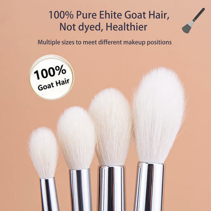Makeup Highlighter Brush 100% Goat Hair Tapered Highlighter Brush Face Setting Powder Contour Highlighter Sculpting Makeup Tool