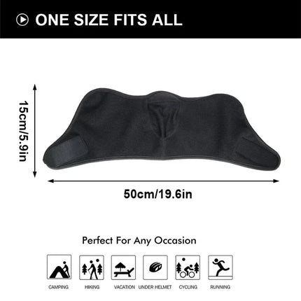 Fashion Winter Thermal Balaclava Full Face Mask Skiing Hat Bandana Hat Windproof Snowboard Scarves Women's Men Helmet Cap Black