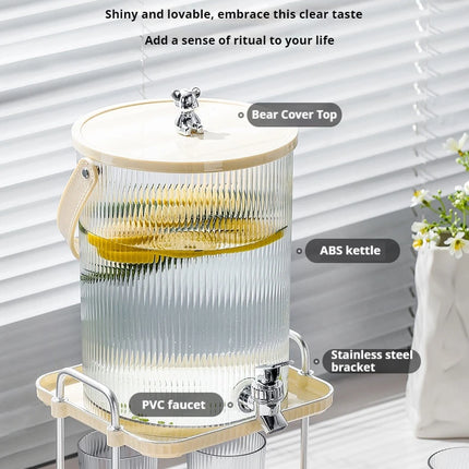 New luxury cold water bottle kettle with faucet Japanese large-capacity household fruit tea drinks cold water bucket picnic set