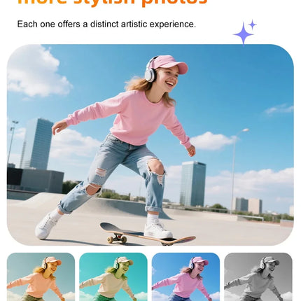 4K Ultra HD Action Camera 330° Face Tracking Gimbal Stabilizer 1.72 Inch Touch Screen 64MP Pocket Digital Camera WiFi Sports Cam