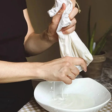 Reusable Cotton Gauze Kitchen Items Tofu Cheese Filter Cloth Butter Milk Coffee Filter Gadgets Dining Bar Home Drawstring Bags