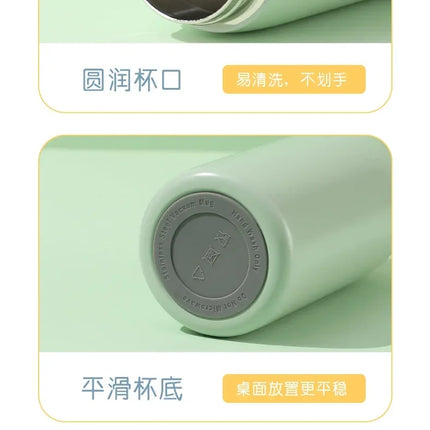 Super Marios Bros 460ml Thermal Cup Men Women Anime Black Straw Bottle Bouncing Lid Portable 304 Stainless Steel Thermo Bottles