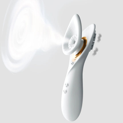 Powerful Oral Sucking Vibrator 2-in-1 Clitoris Nipple Stimulation Vacuum Sucker Vaginal Orgasm Pleasure Adult Sex Toys for Women