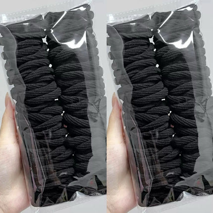 50pcs Girl Mixed Color Simple Hair Ties Hair Accessories