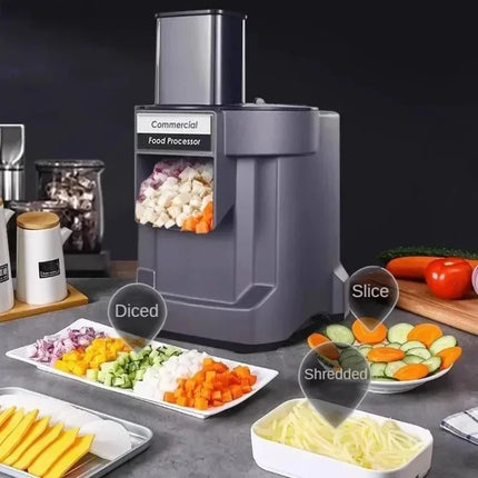 110V/220V Commercial Vegetable Chopper 3 in1 Multifunctional Electric Cutting Machine Carrot Potato Slice Shred Diced Processor