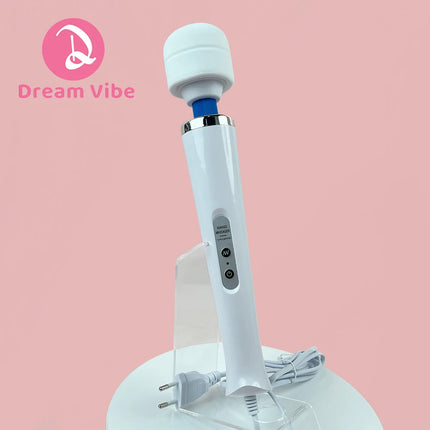 Mega Wand AC Powered Super Strong Vibrator Cabled Wired Powerful Handheld Wand Massager Sex Toy Sports Recovery Muscle Aches