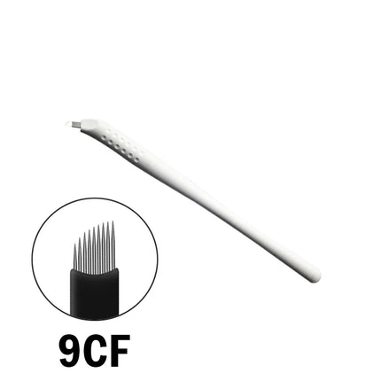 10Pcs Disposable Microblading Manual Pen Sterilized Permanent Makeup 3D Eyebrow Tattoo Pen