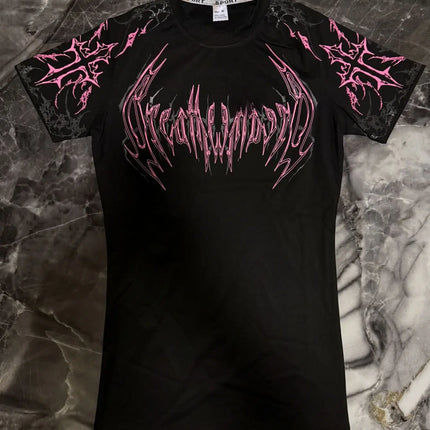 Breathedivinity Men's Fashion Fitness Short Sleeve T-Shirt Breathable Comfortable Sportswear round Neck Printed Cotton Top