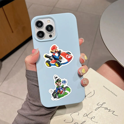 60pcs Mario Kart Cartoon Graffiti Stickers Luggage Water Cup Stationery Scooter Laptop Refrigerator Decoration DIY Decals