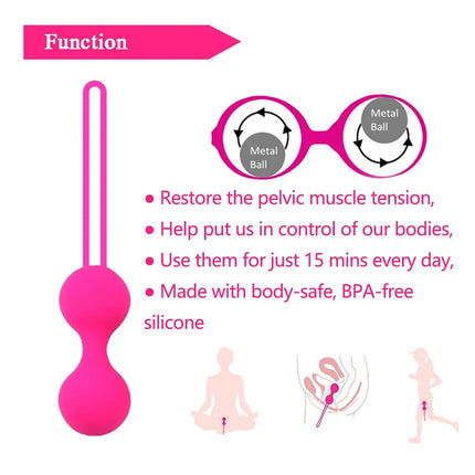 Women Tighten Vagina Muscle Trainer Kegel Ball Egg Intimate Silicone Smart Kegel Vaginal Pelvic Floor Balls Sex Toys for Adult