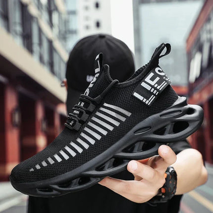 YRZL Men's Comfortable Sneakers, Women's Breathable Couple Running Shoes, Mesh Tenis Sport Shoes Size 36-46 Walking Sneakers Men