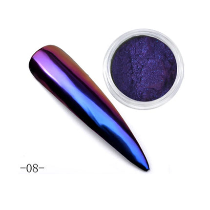 Aurora Mirror Glitter Nail Art Powder Ice Chameleon Rubbing Pigment Dust Sparkly Charm Nails Design Accessory DIY Decorations