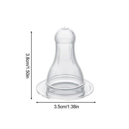1pc Standard Mouth Nipple Pacifier 100% Bpa Free Liquid Silicone Round Hole Replacement Head Pacifier For Baby Milk Bottle