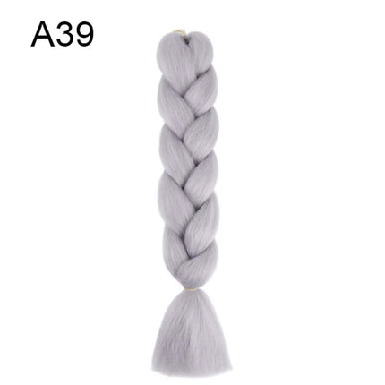 Synthetic Jumbo Braids Hair 24Inch Braiding Hair Extensions Ombre Fake Hair For Crochet Box Braid Blue Purple for Women