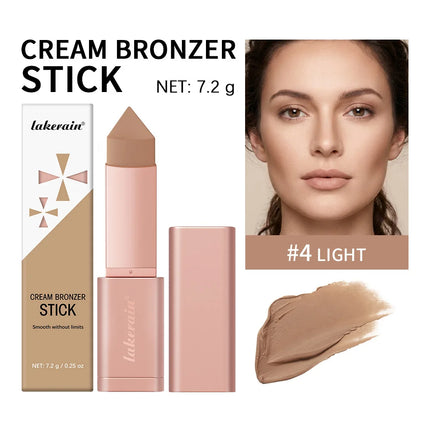 Cream Bronzer Stick and Contour Stick 2-in-1 bronzing and contouring instant depth & dimension to the face flawlessly over base
