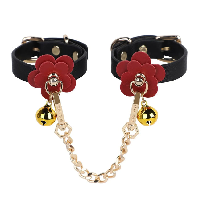 Sexy Leather Handcuff Erotic Cosplay Adjustable Handcuffs Adult Games Bondage Wrist Hand Cuffs Bondage Gear Accessories