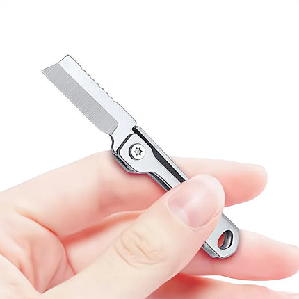 1PC Stainless Steel Mini Folding Pocket Tool Keychain Multi-Function for Outdoor Camping EDC