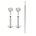 Silver / Plug & Tunnel Jewelry / 1.2x10x3mm|Body|Straight Barbell