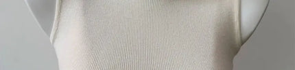 Korean Sle Knitted Vest Women's Base Layer Tank Top Svel f High Collar Spring Autumn Winter Inner And Outer Wear
