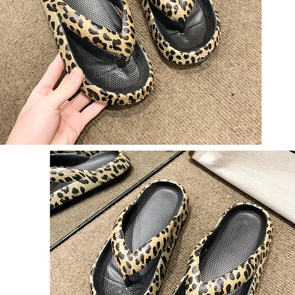2025 Women Plaid Thong Flip Flops Summer Thick Platform Slides Ladies Non Slip Clip Toe Slippers Soft Casual Outdoor Beach Shoes