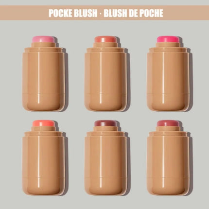 Magic Blush Stick 3-in-1 Cheek Lip Tinted Moistured Blush Stick Silky Brighten Blush Cream Blusher Cosmetics Tubes Matte Contour