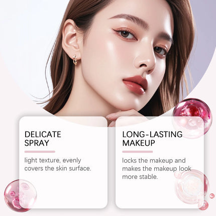 SPF Makeup Setting Spray Hydrating Glow Finish Waterproof Lightweight Non Greasy Lasting Makeup-Friendly Sunscreen Setting Mist