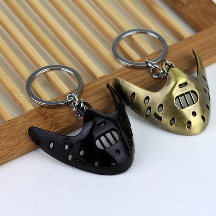 Movie Jewelry The Silence of The Lambs Mask Hannibal Lecter Keychain Pendant Necklace Jewelry Gifts Unisex Accessories