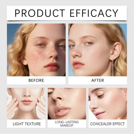 Dual-ended Foundation Stick Natural Matte Ivory White Natural Color Foundation Stick Even Out Skin Tone Provides Spot Foundation