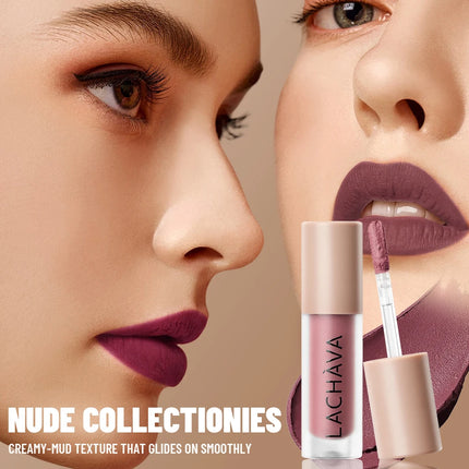 1pc Matte Nude Lipstick Smooth Texture Long-Lasting Water Resistance No Fading Ideal Christmas Gift Makeup for Women
