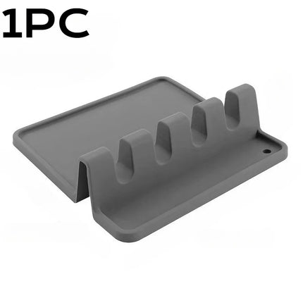Silicone Kitchenware Rack Kitchen Tableware Drying Mat Spoon Chopsticks Spatula Storage Rest Holder Multifunctional Non-Slip Pad