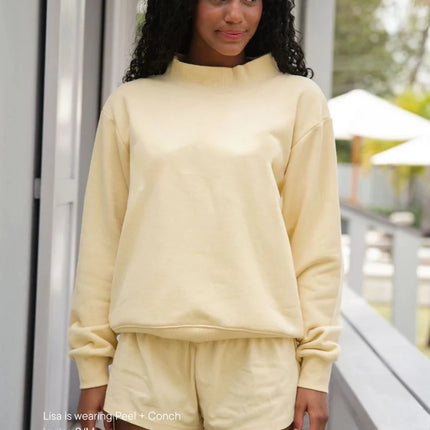 2026 Ladies' Women's Sweatshirts Spring Autumn Long Sleeve Mock Neck Casual Hoodies Plus Size Womens Relaxed Solid Color Hoodie