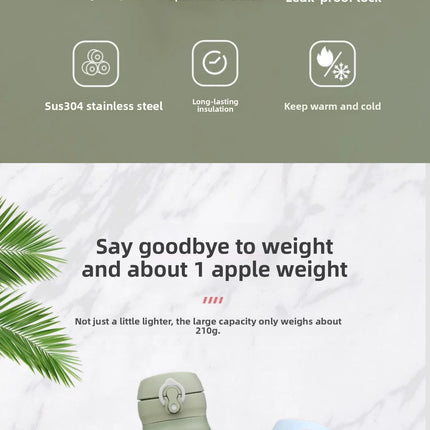 THERMOS Water Bottle Stainless Steel Vacuum Flask Thermal Mug, Keep Hot Cold 6-12 H , Portable Coffee Tumbler for Office Travel
