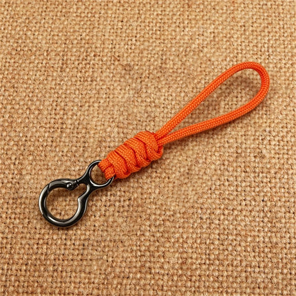 Outdoor Paracord Keychain with Trigger Snap Hook Hand-Woven Survival Camping Hiking Accessories for Car Keys Backpack EDC Gear