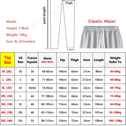 Spring Autumn Men Sweatpants Korean Fashion Sportswear Drawstring Wide Leg Straight Track Pants Cotton Casual Loose Trousers