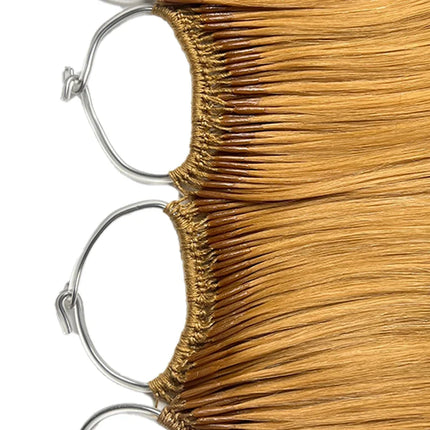 DIYOMO Korean 100% Pure Cotton Real Hair Double Brush Feather Silk Remy 50g Natural Color Double Head for Hair Extensions